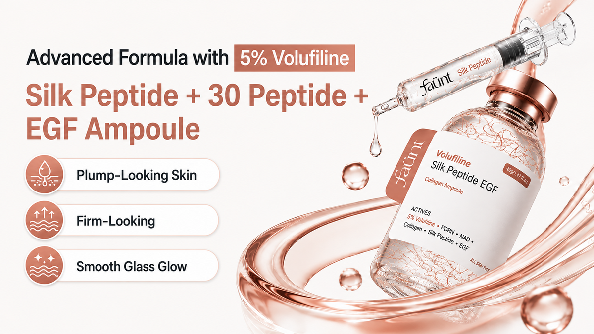 5% Volufiline EGF Silk Peptide Glass Skin Ampoule - Collagen, PDRN, NAD