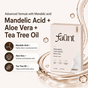 Aloe Vera + Vitamin E Fresh Odor Control On-The-Go Freshness Wipes|Soft Vanilla